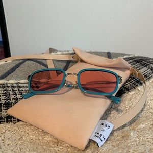 New Vogue x Millie Bobby Brown sunglasses w/pink lenses, Spring 2021